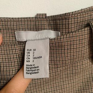 Micro plaid H&M trousers, size 4